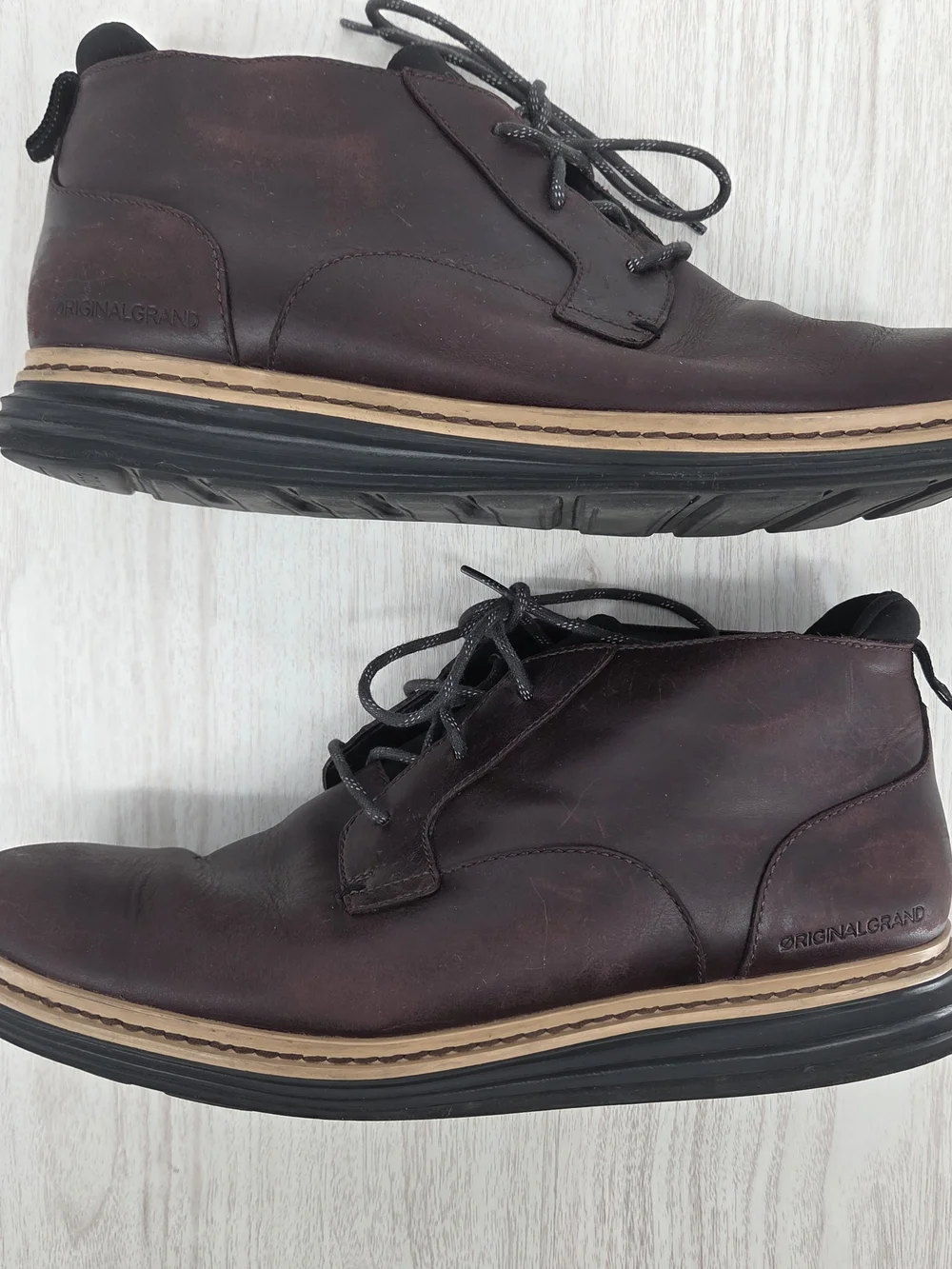 Cole Haan Men's Brown Leather Chukka Boots Size 10.5